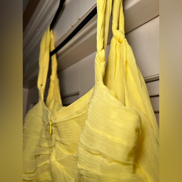 Banana Republic Silk Chiffon Babydoll Party Mini Dress Empire Waist, size 12 - Picture 15 of 16